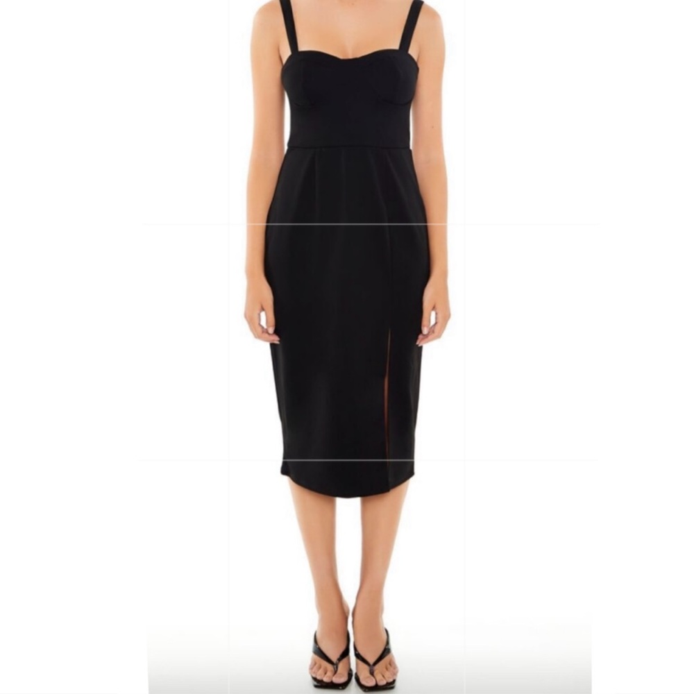 Bustier Bodycon Midi Dress